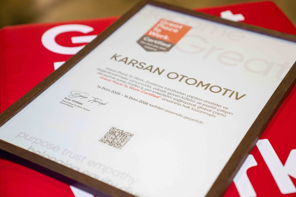 Karsan Earns a Spot Again on the Great Place to Work® List with a Culture of Trust and Team Spirit!