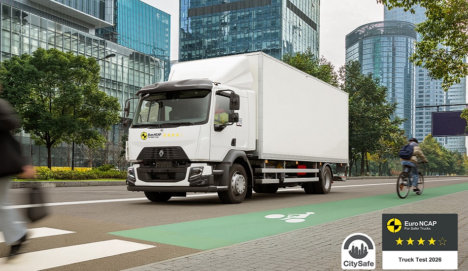 Renault Trucks D, Euro NCAP Değerlendirmesinde 4 Yıldız ve CitySafe Etiketini Kazandı