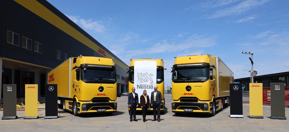 DHL Supply Chain Türkiye, Nestlé Türkiye ve Mercedes-Benz Türk’ten eActros 600 ile Elektrikli Tır Hamlesi