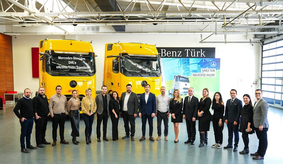 Mercedes-Benz Türk’ten DHL Supply Chain Türkiye’ye 3 Adet Mercedes-Benz eActros 600 Teslimatı
