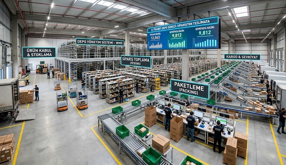 E-Ticaret Depoları Nasıl Çalışır? Siparişten Teslimata Tüm Süreçler